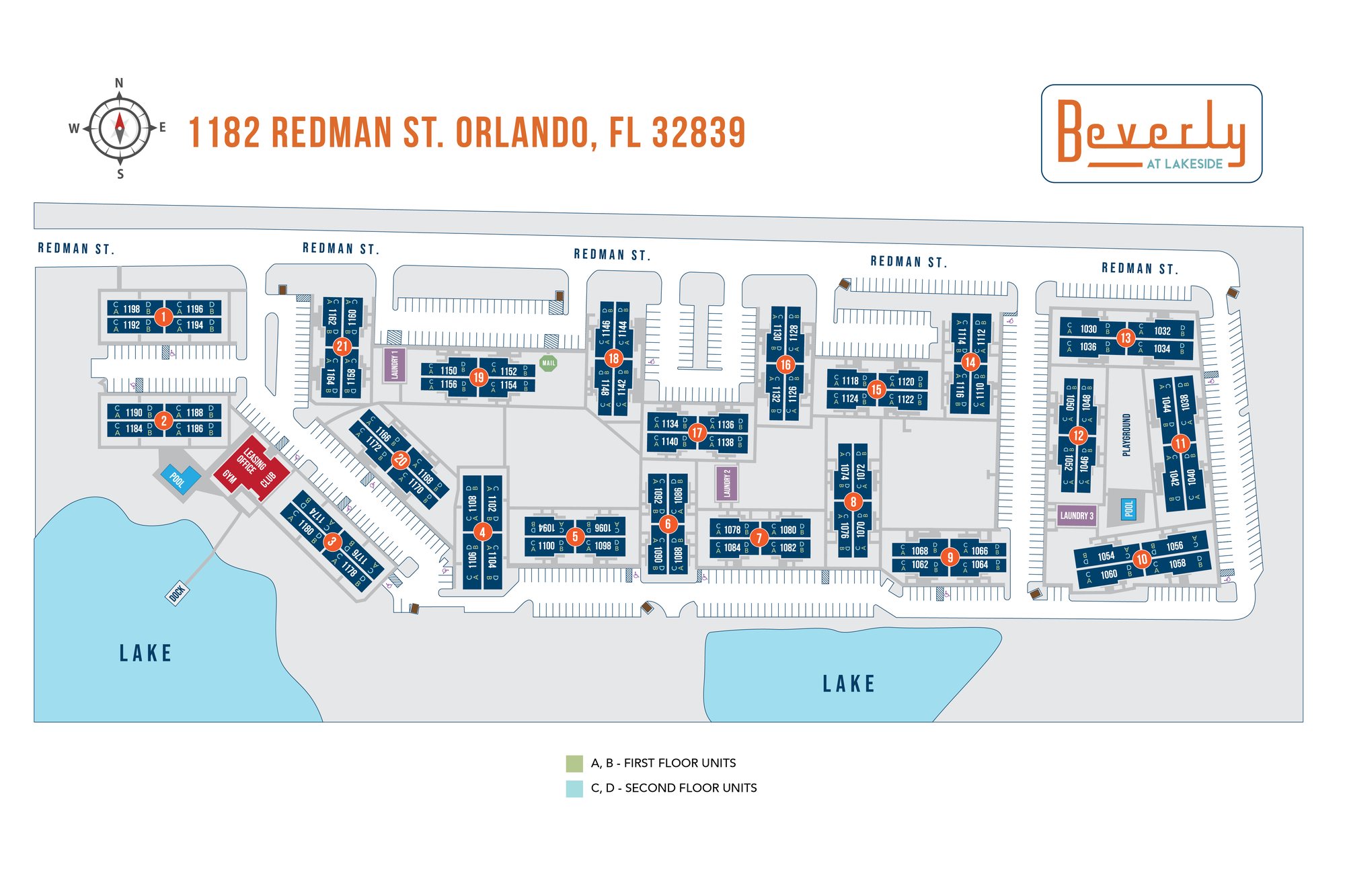Community site map — Beverly at Lakeside